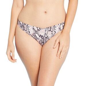 Shade & Shore Bikini Bottoms swim suit bathing suit, snake print Large NEW